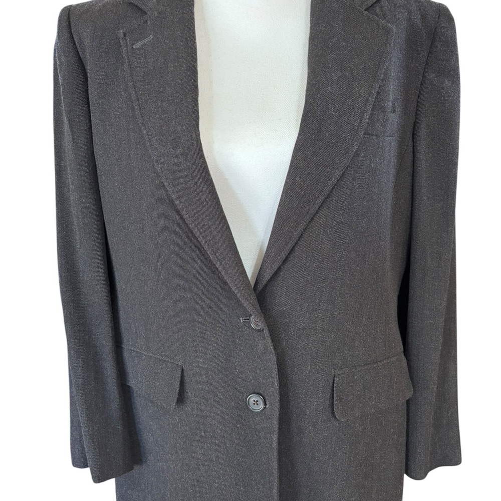 Lauren Ralph Lauren 100% Wool Blazer Size 12 Made USA Classic Tailored Jacket